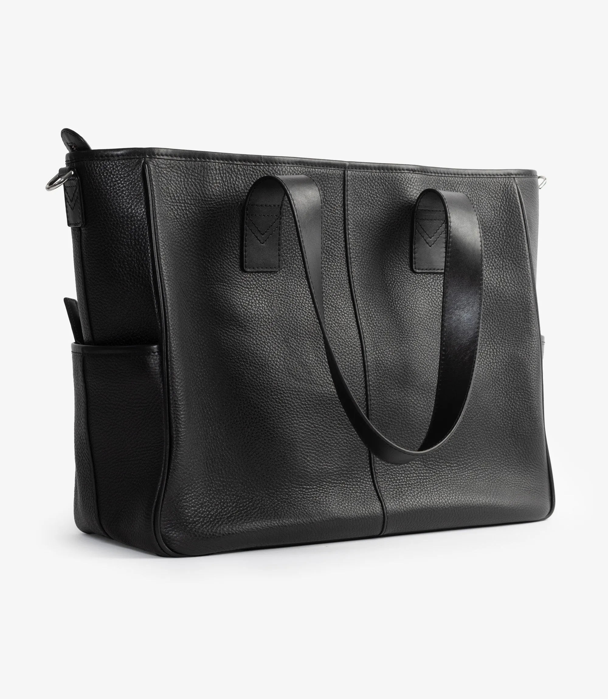 Tote Bag Black Grain