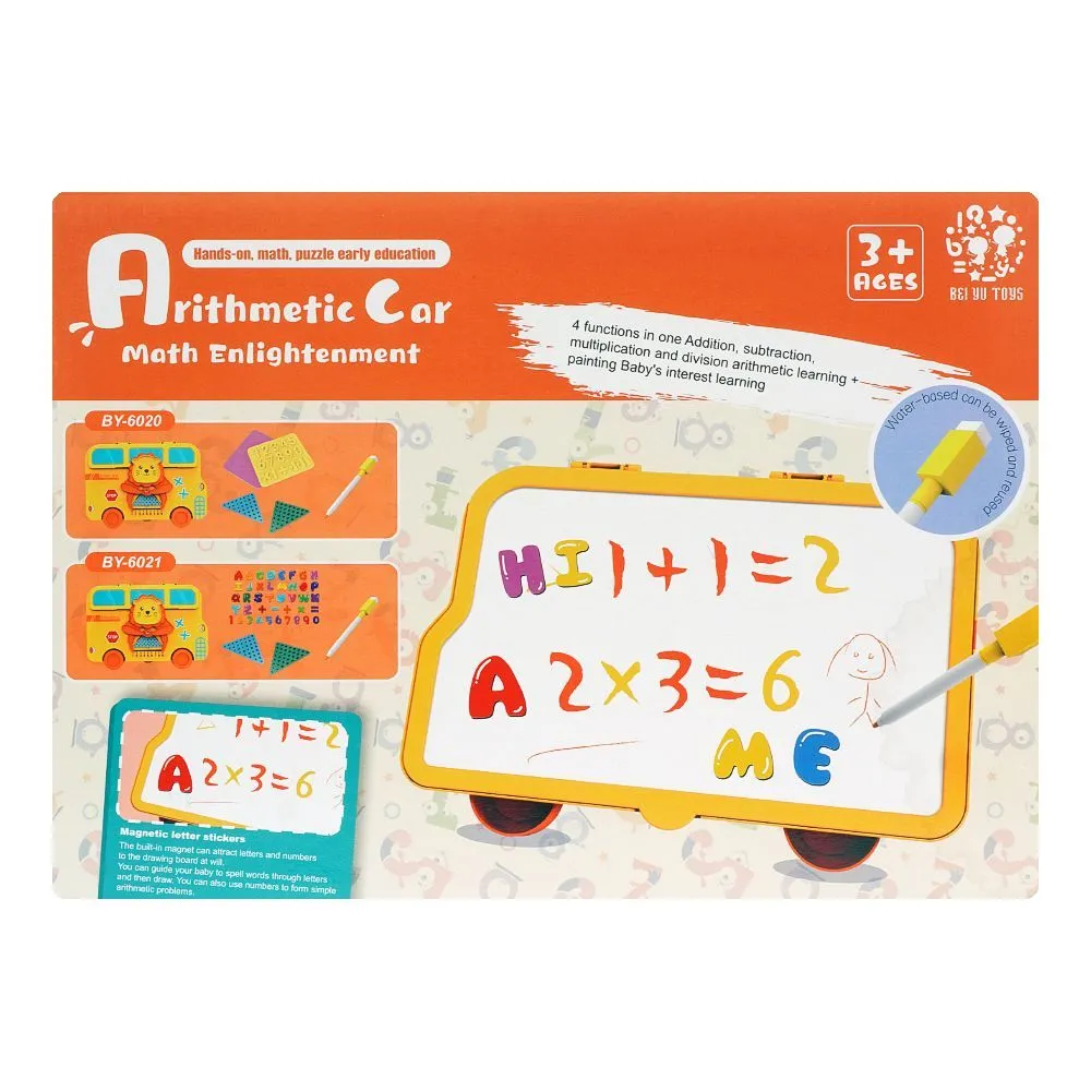 Toys Arithmetic Car Math Enlightenment & Portable Storage, For 3  Years