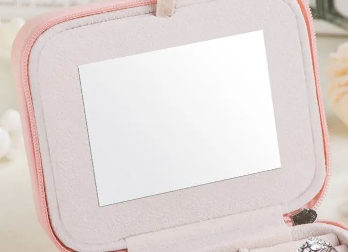 Travel Portable Jewelry Box Earring Storage Box