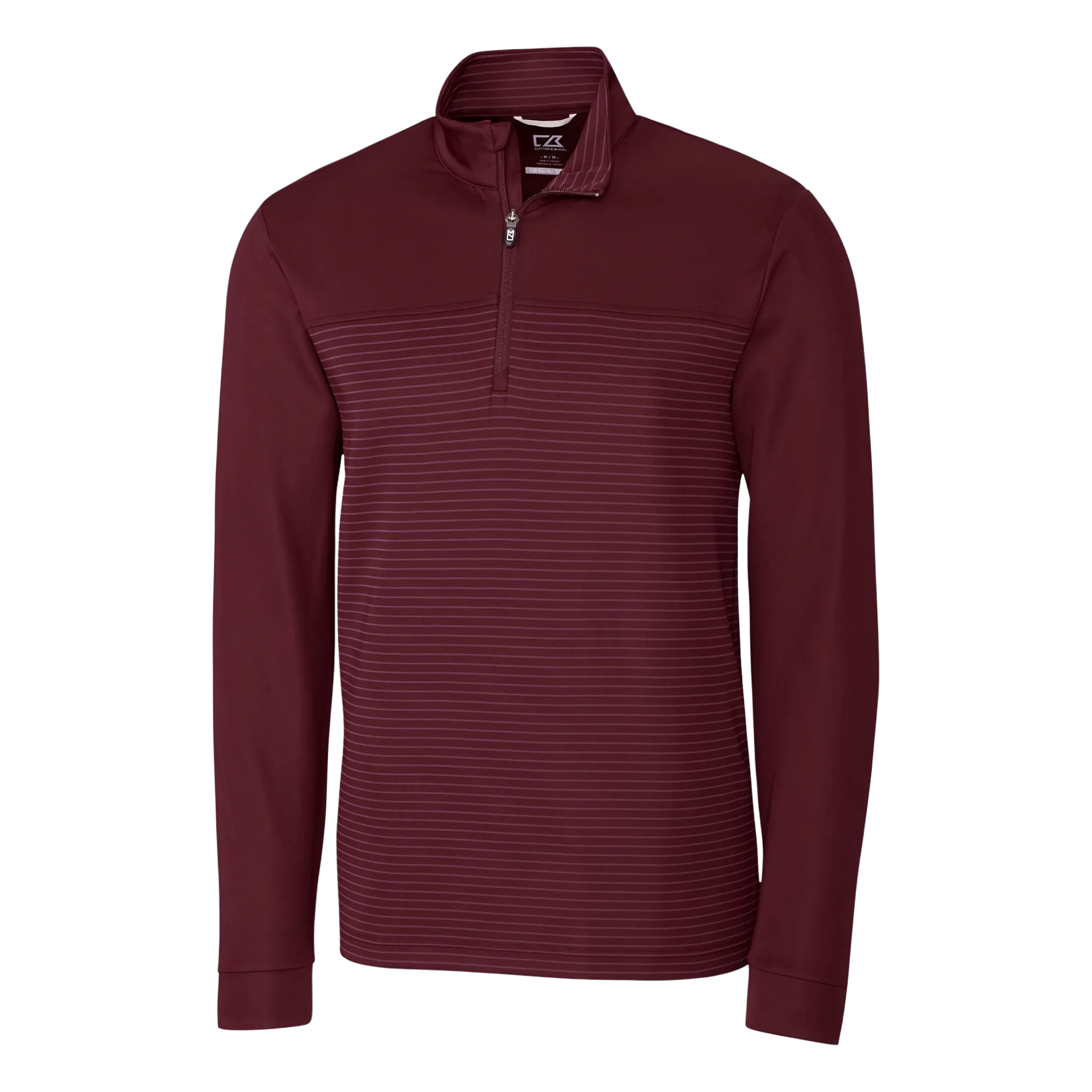 Traverse Stripe Stretch Quarter Zip Mens Pullover