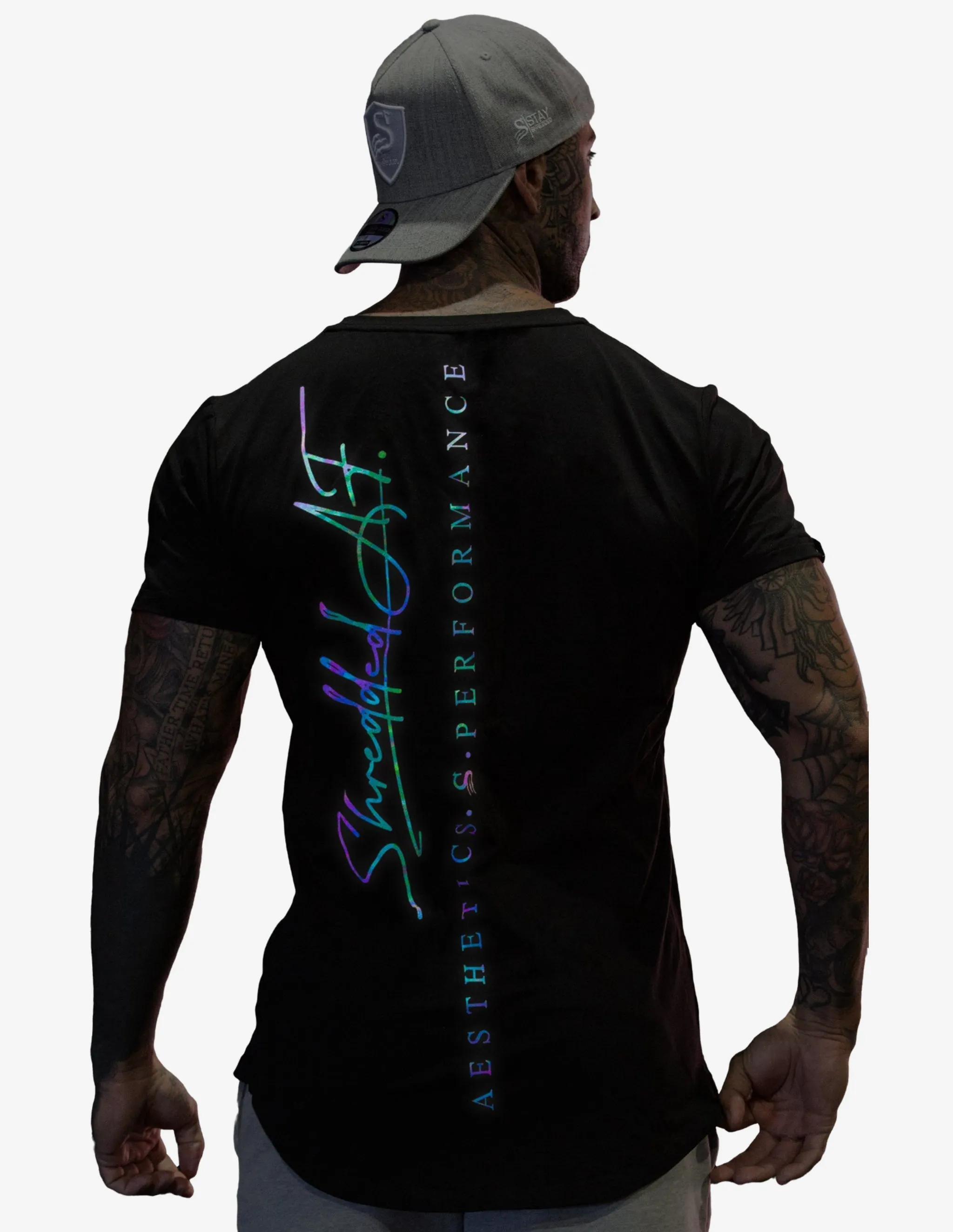 Trip Reflective Gym T-shirt - Black