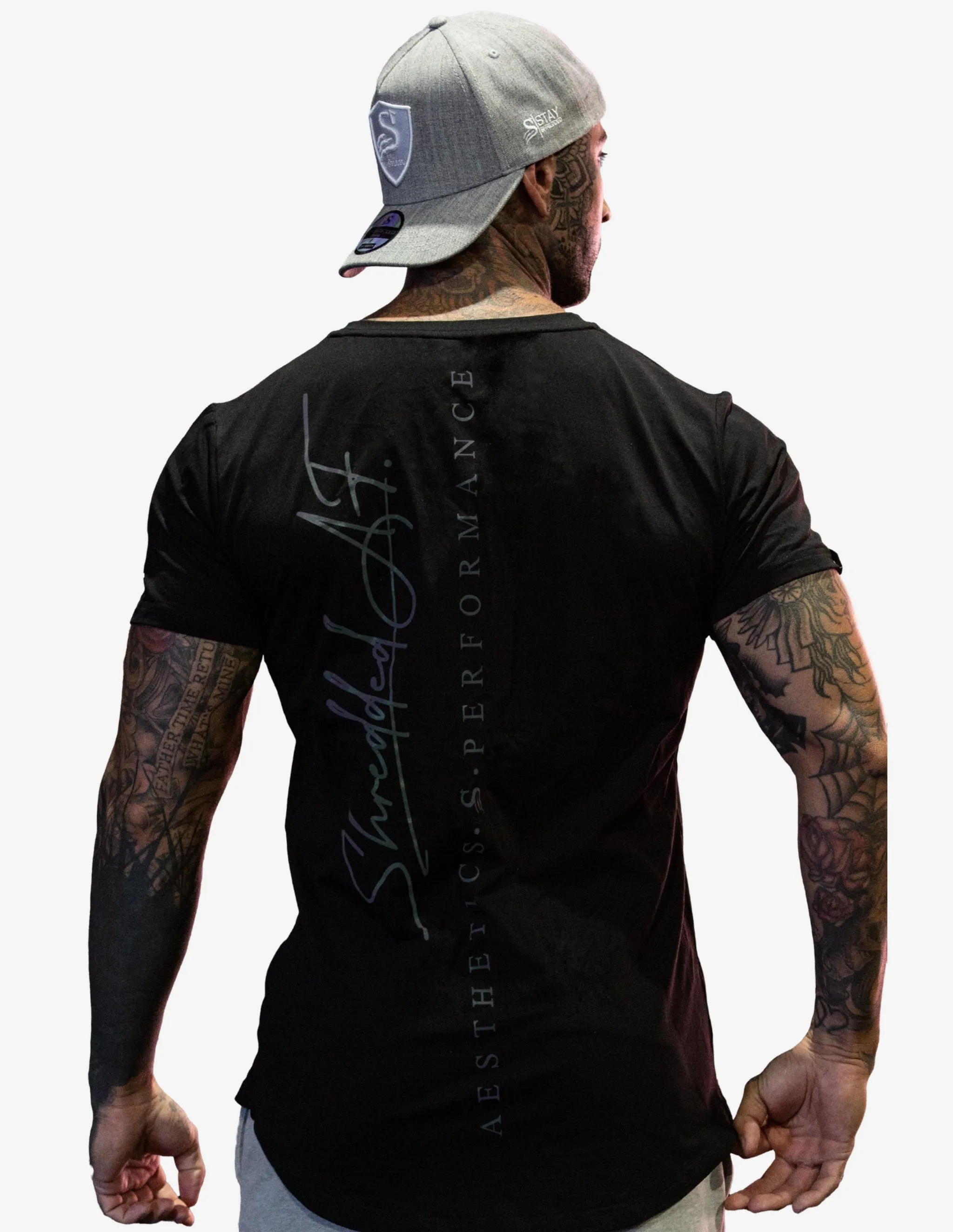 Trip Reflective Gym T-shirt - Black