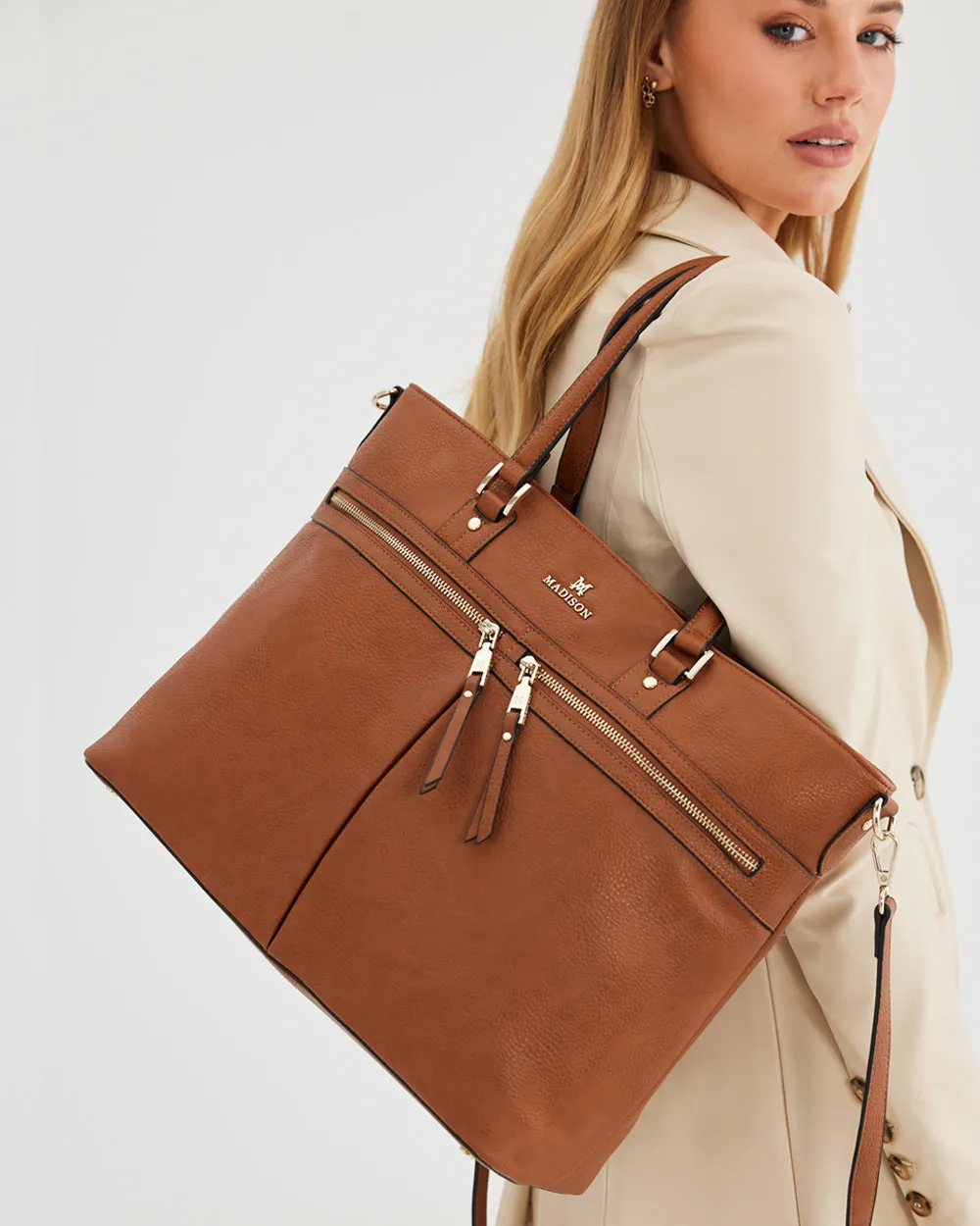 Trish Laptop Tote Work Bag   Aztec Strap