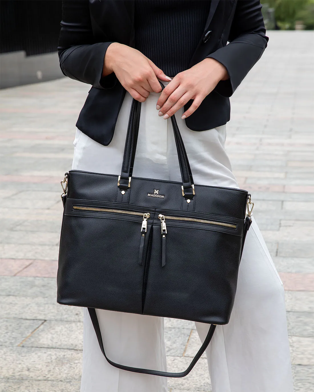 Trish Laptop Tote Work Bag   Aztec Strap