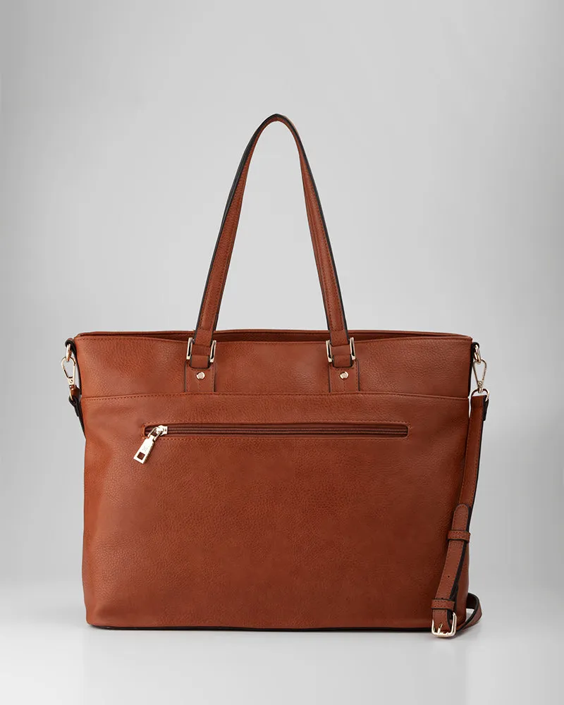 Trish Laptop Tote Work Bag   Aztec Strap