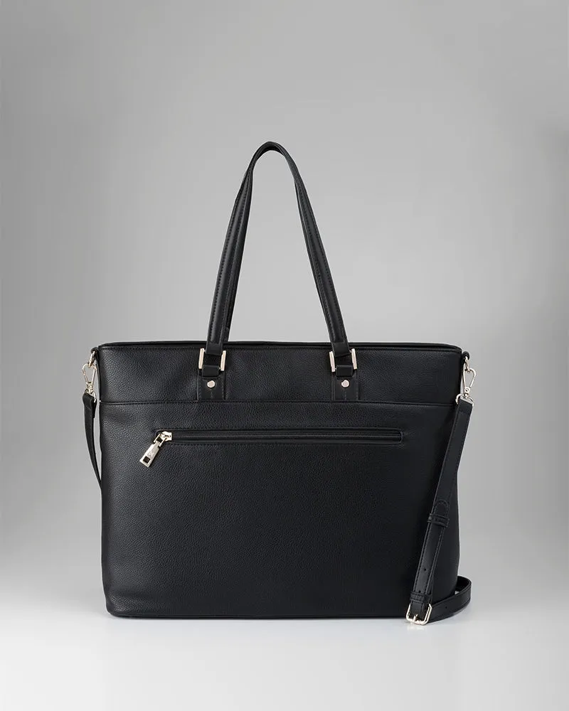 Trish Laptop Tote Work Bag   Monogram Strap