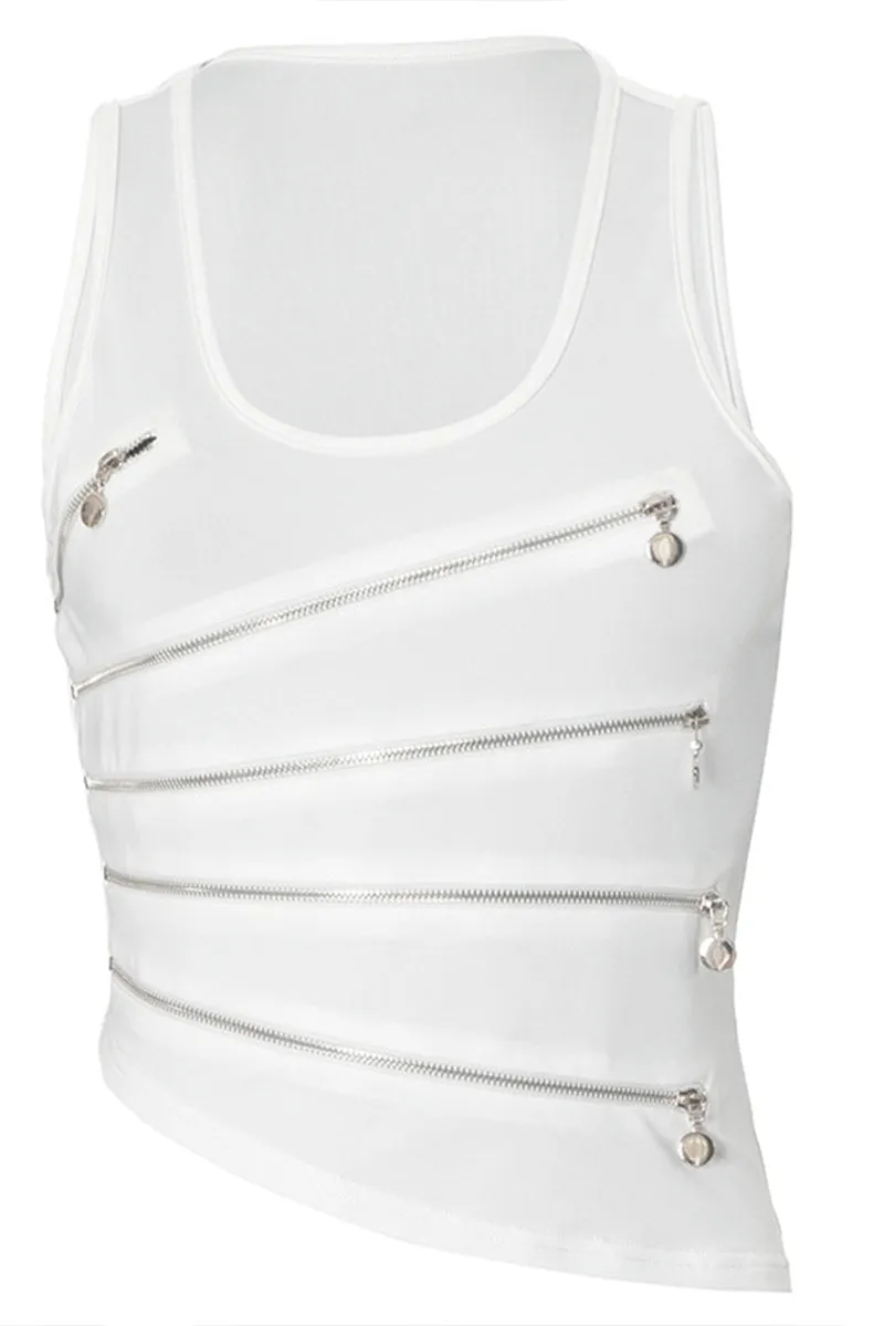 TS3131 Zippers Tank Top