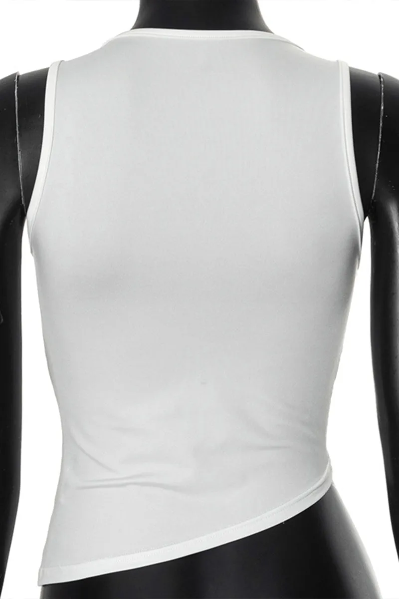 TS3131 Zippers Tank Top