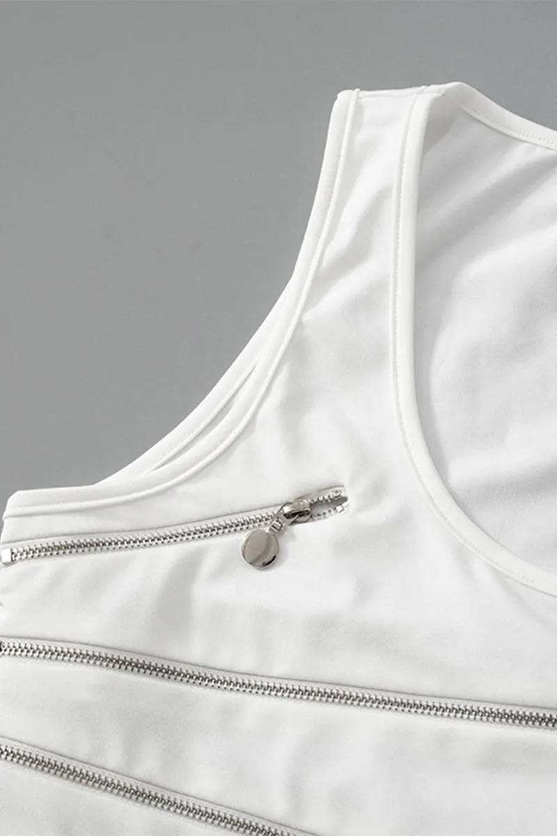 TS3131 Zippers Tank Top