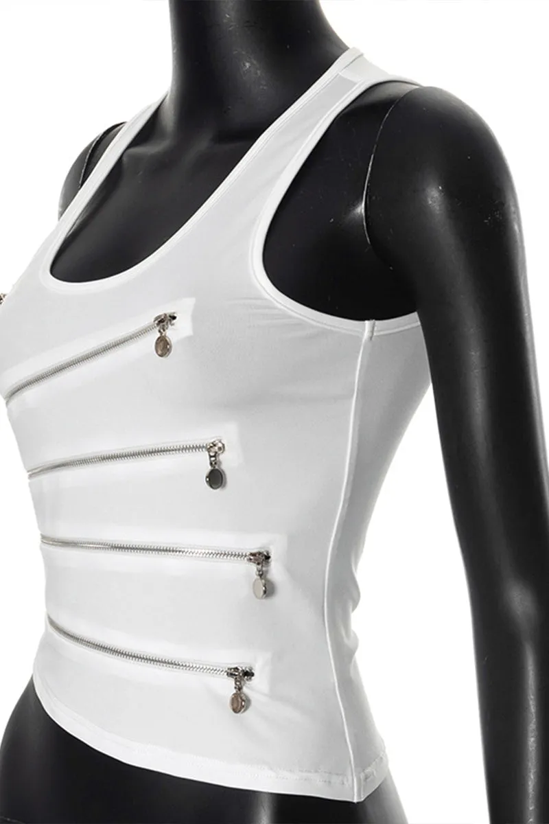 TS3131 Zippers Tank Top