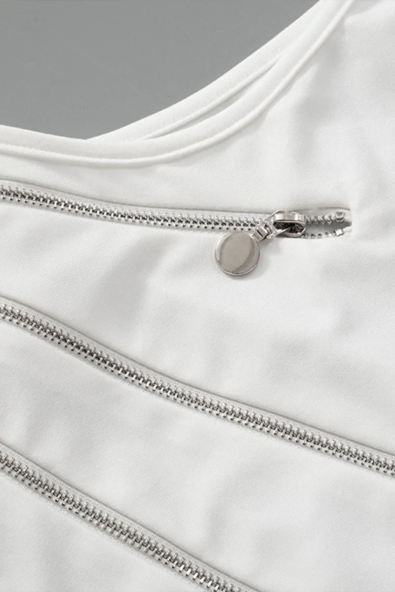 TS3131 Zippers Tank Top