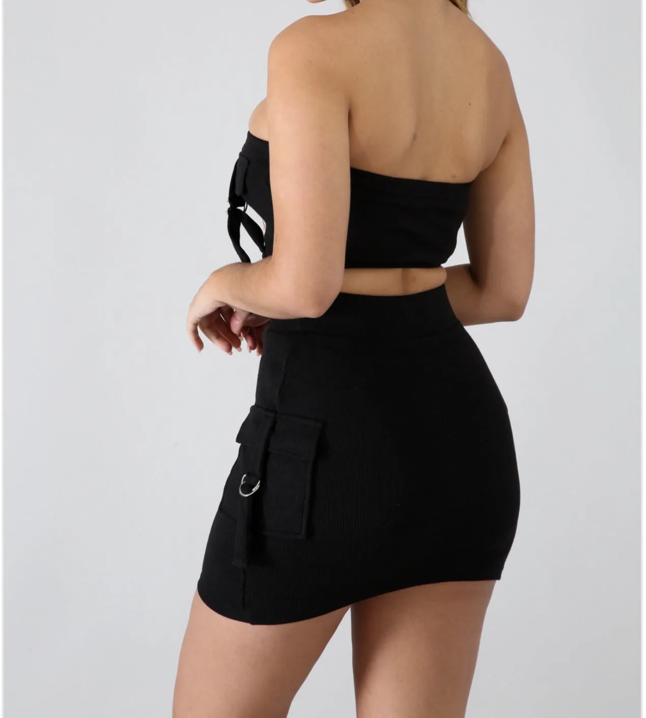 Tube Top Skirt Set
