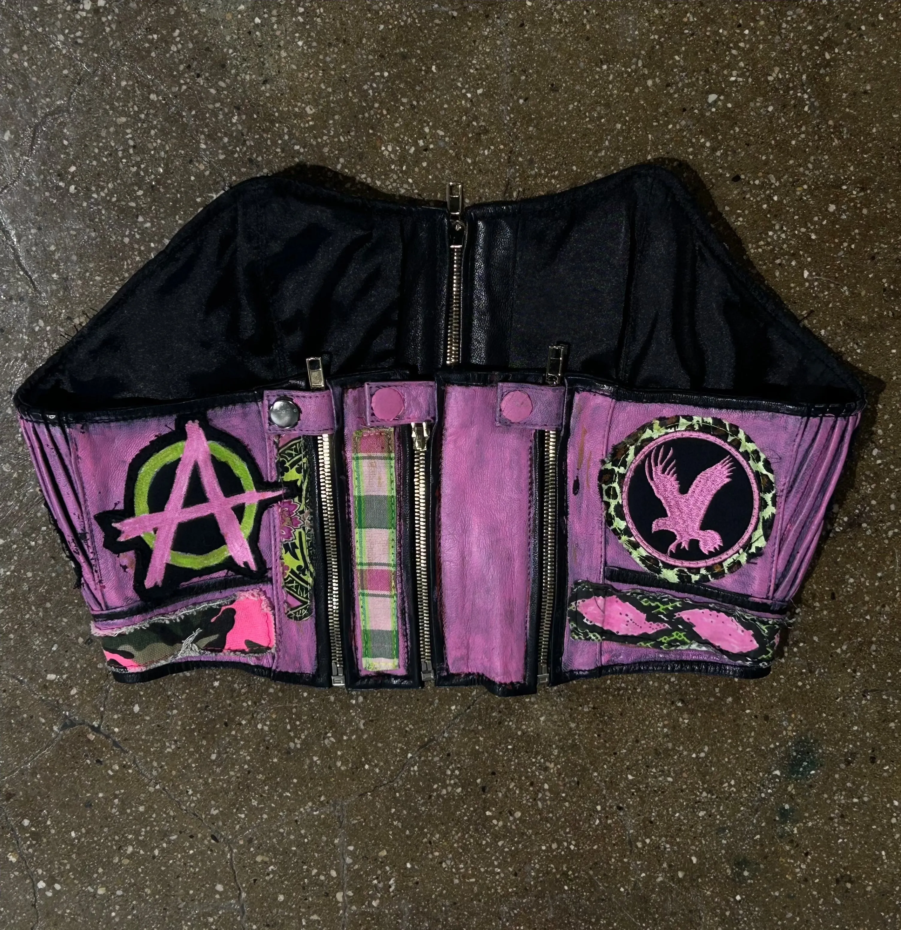 ULTRA PINK PAINTED BUSTIER