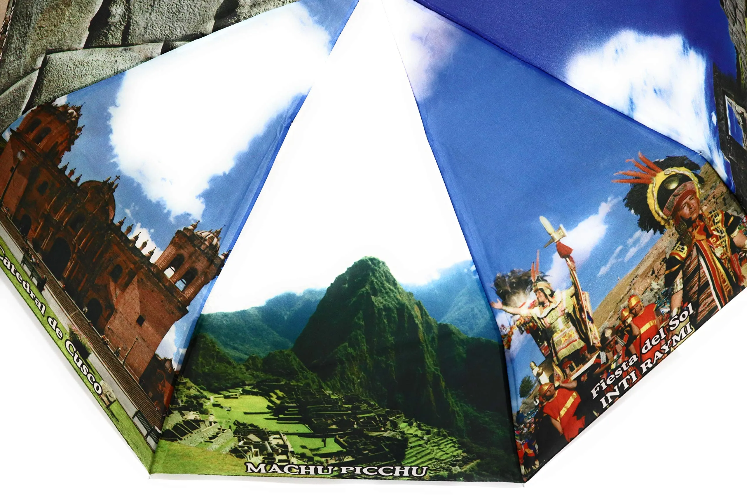 Umbrella Printed Cusco, Peru Archeological Sites. Inca Culture design. 100% Polyester
