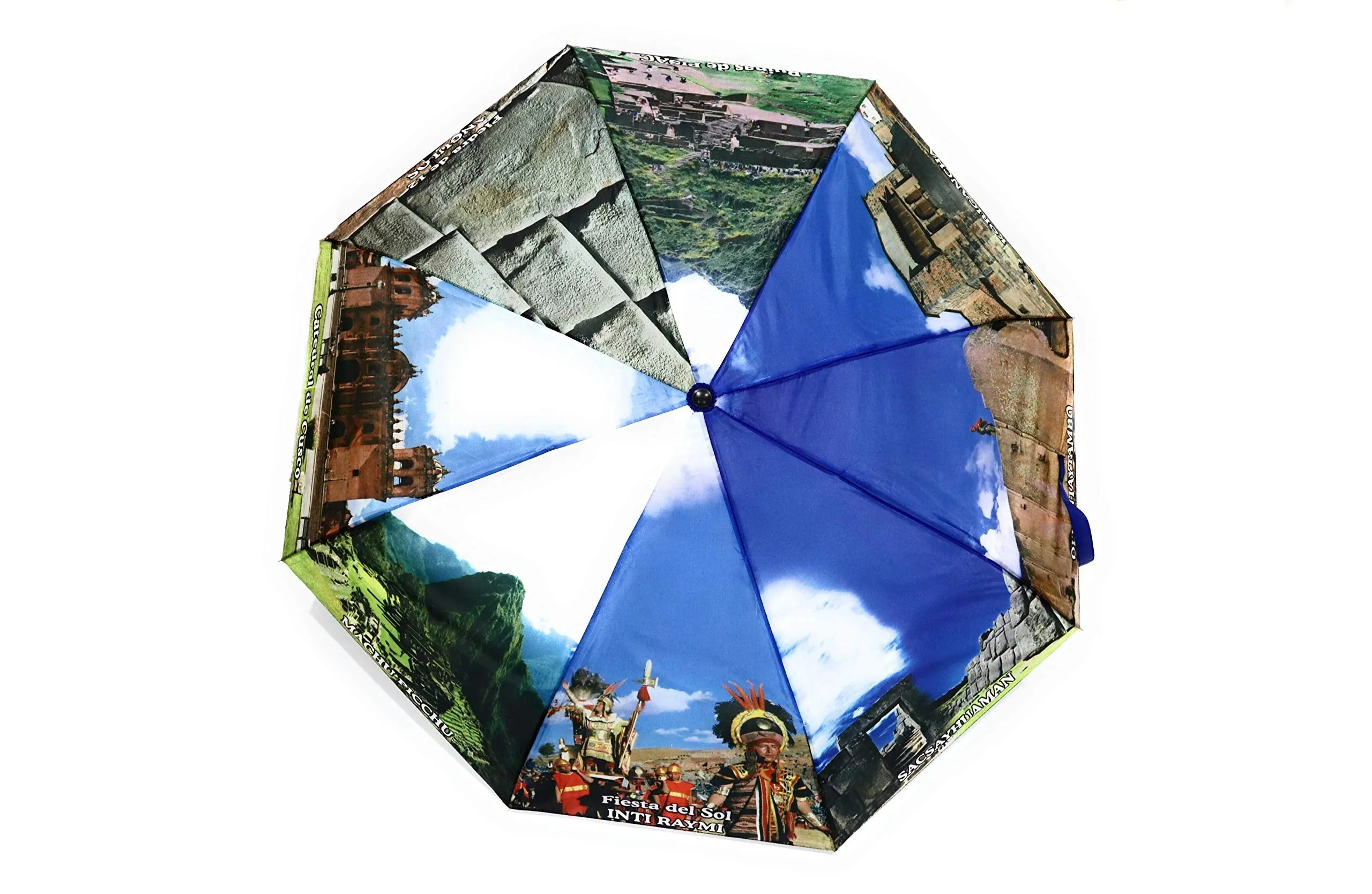 Umbrella Printed Cusco, Peru Archeological Sites. Inca Culture design. 100% Polyester