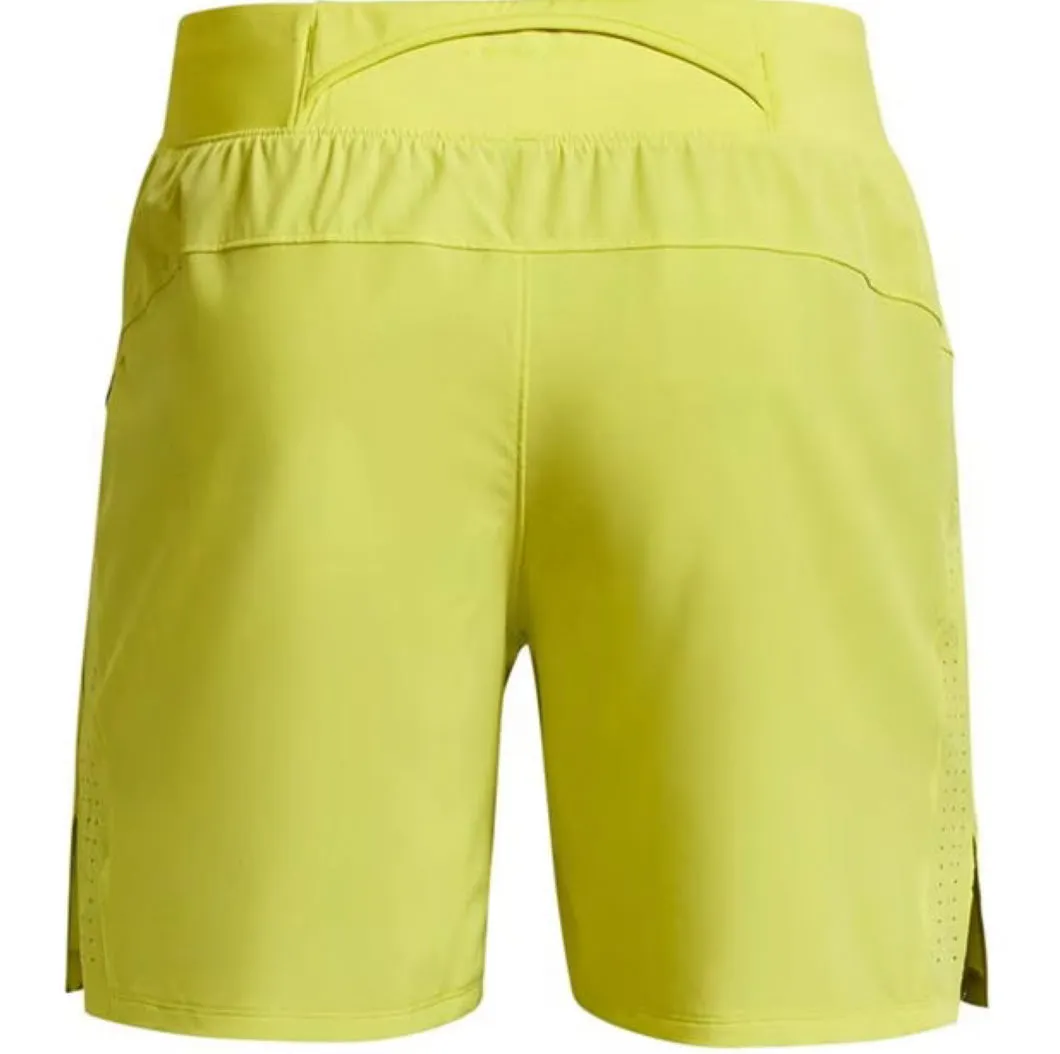 UNDER ARMOUR LAUNCH 7” SHORTS - LIME YELLOW