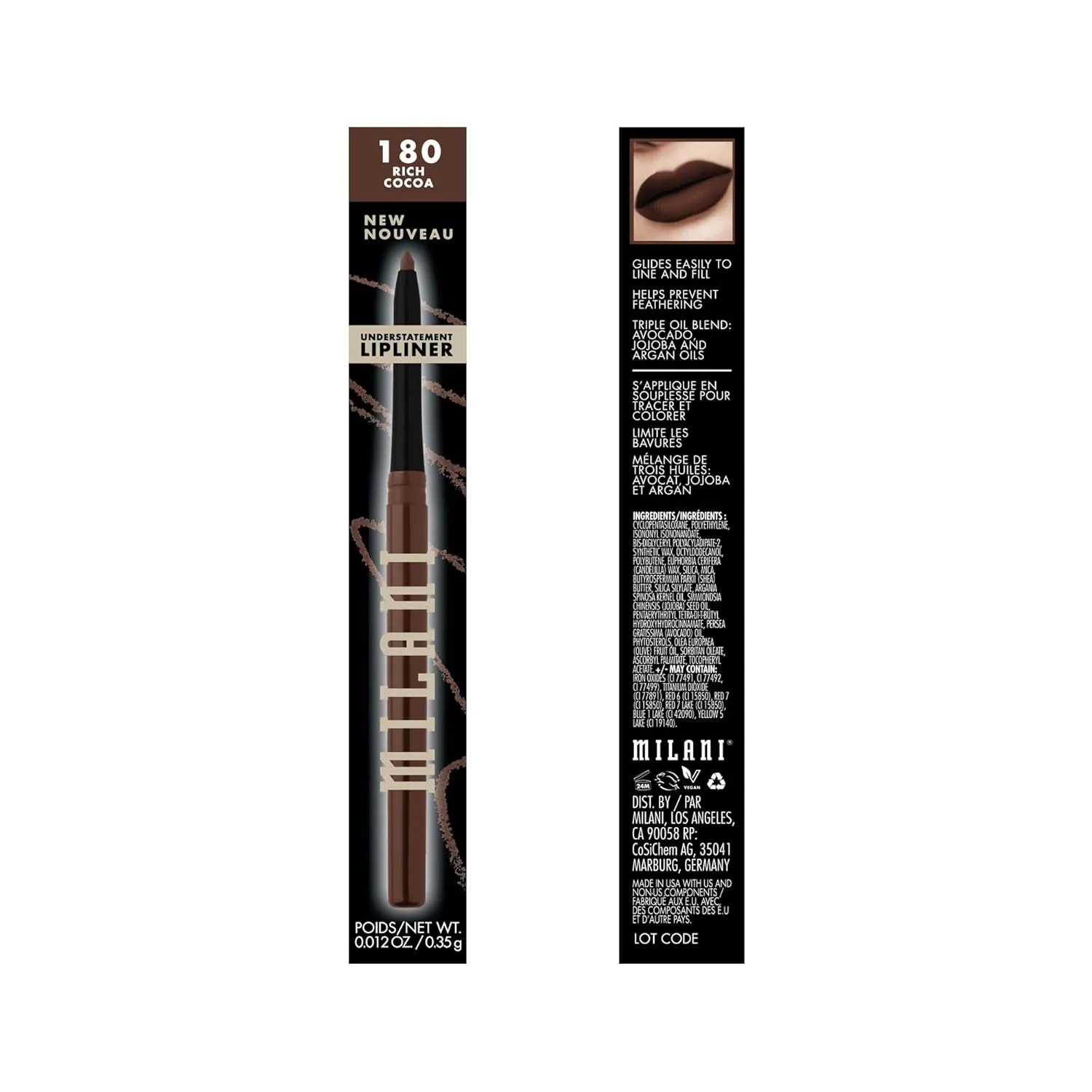 Understatement Lipliner Pencil - Highly Pigmented Retractable Soft, Easy to Use for Makeup