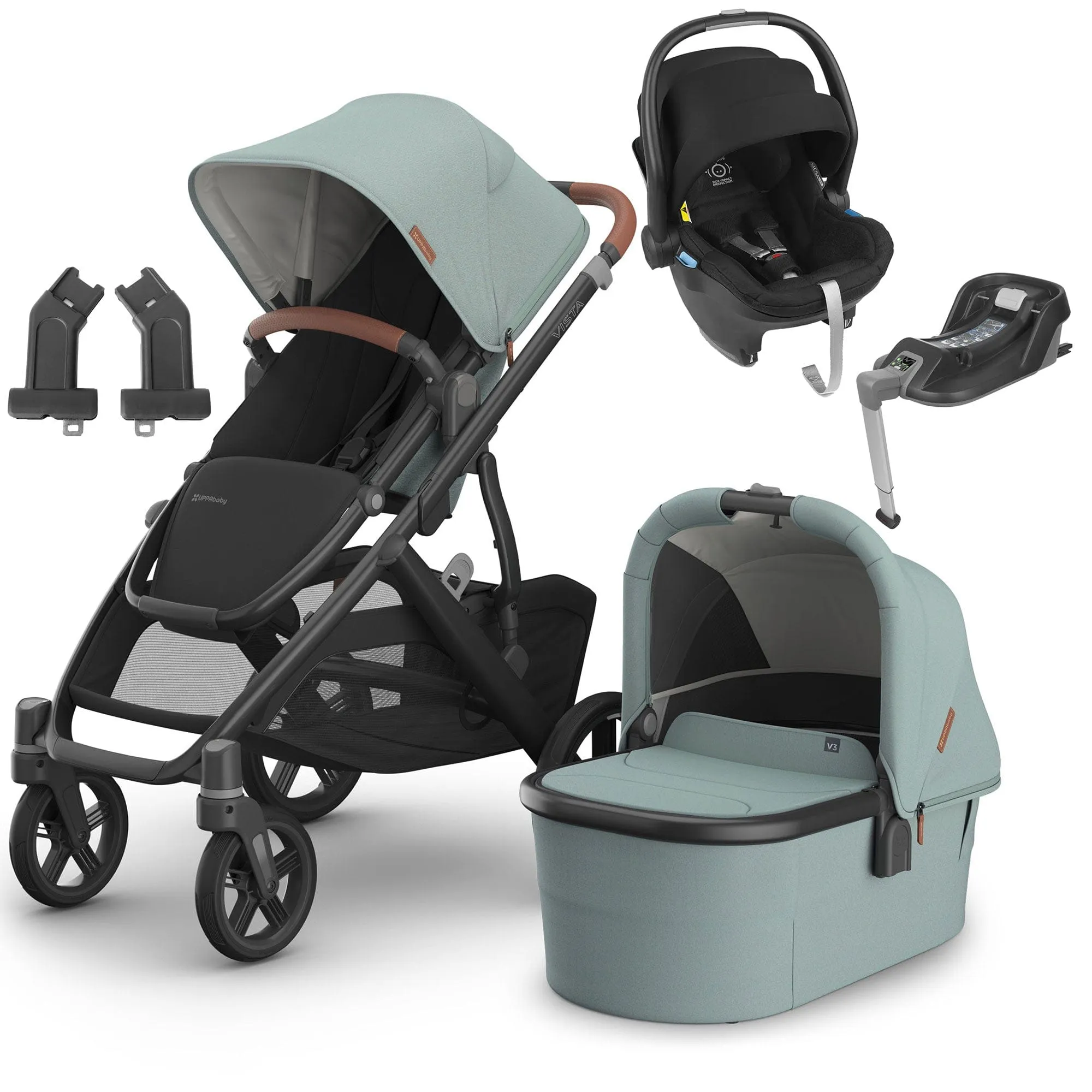 Uppababy Vista V3 Mesa & Base Travel System in Kenzi