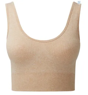Validate Women's TriDri® ribbed seamless 3D fit multi-sport bra Nude