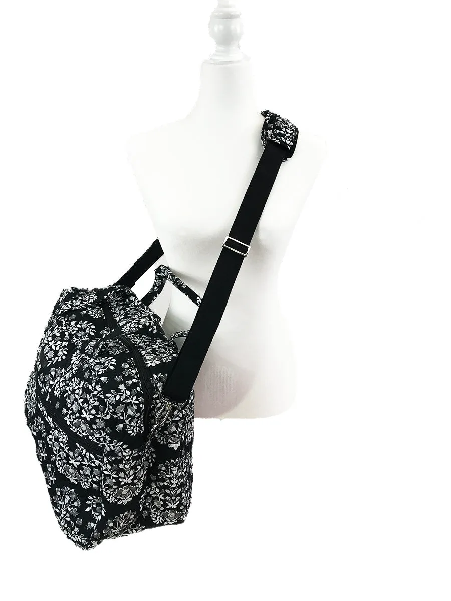 Vera Bradley Medium Traveler Bag in Chandelier Noir