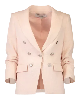 Veronica Beard - Ryland Tweed Dickey Jacket - Pink Shell