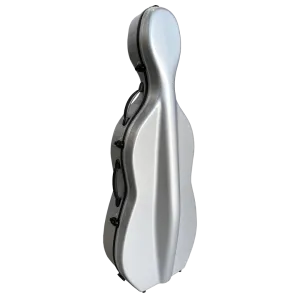 Vivo Deluxe Fibreglass Cello Case 4/4 Silver