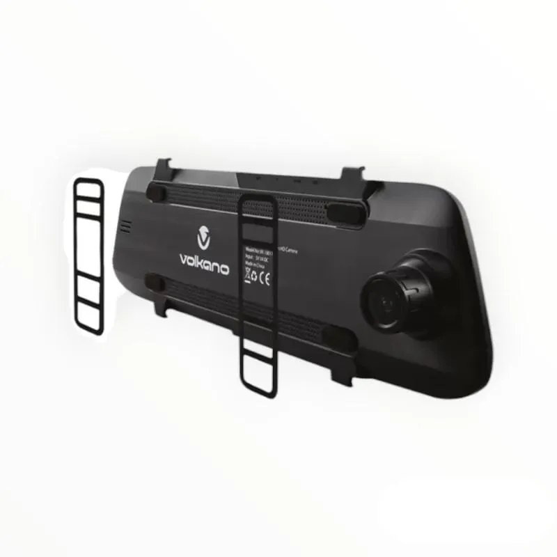Volkano Commute Series HD Dash Camera with Reverse Cam – Black