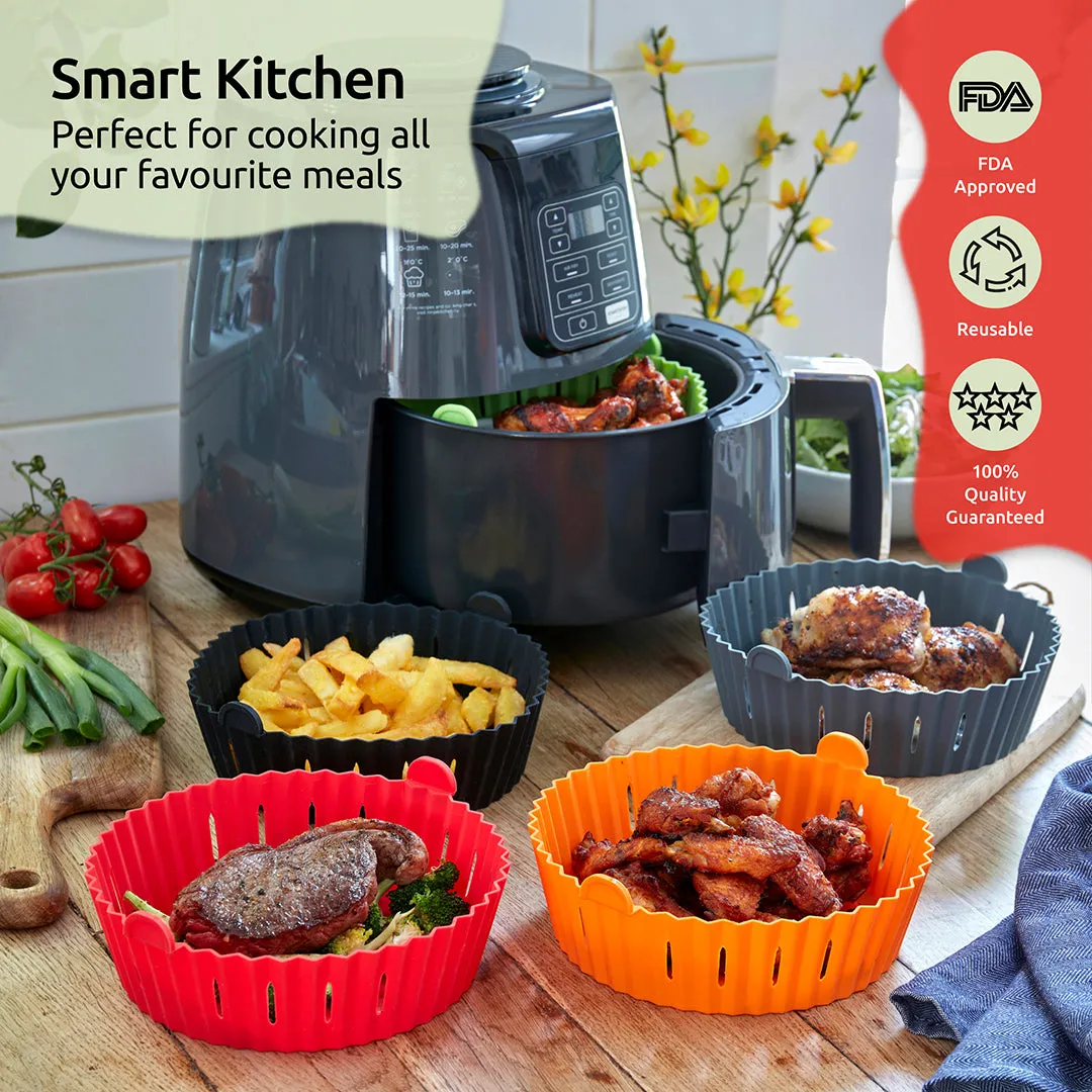 WAFE Silicone Air Fryer Liner 2PACK - Lime Green