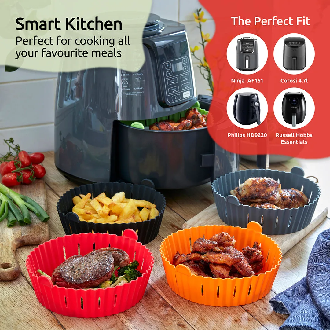 WAFE Silicone Air Fryer Liner 2PACK - Lime Green
