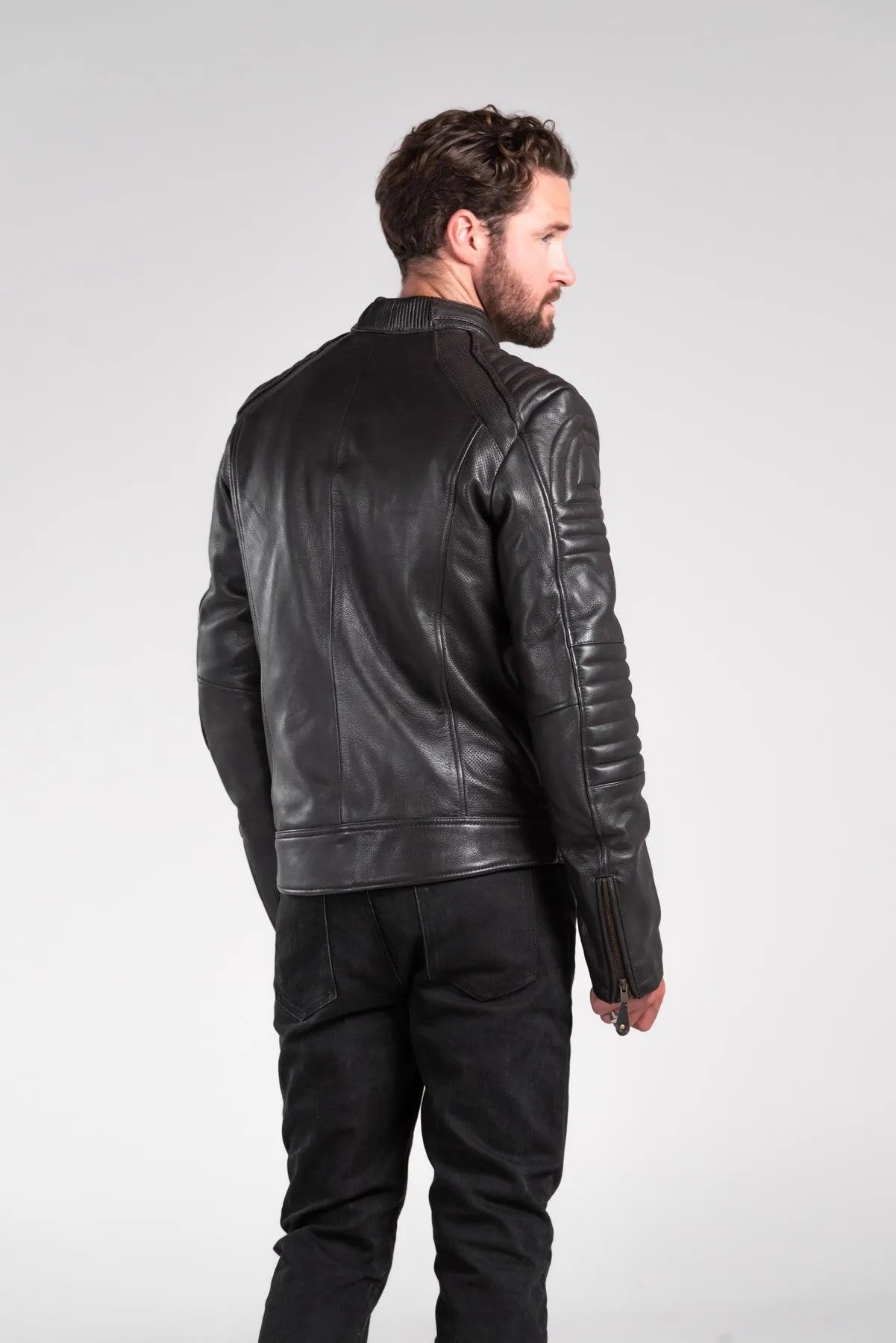 Wakefield Leather Motorcycle Jacket (Armoured)