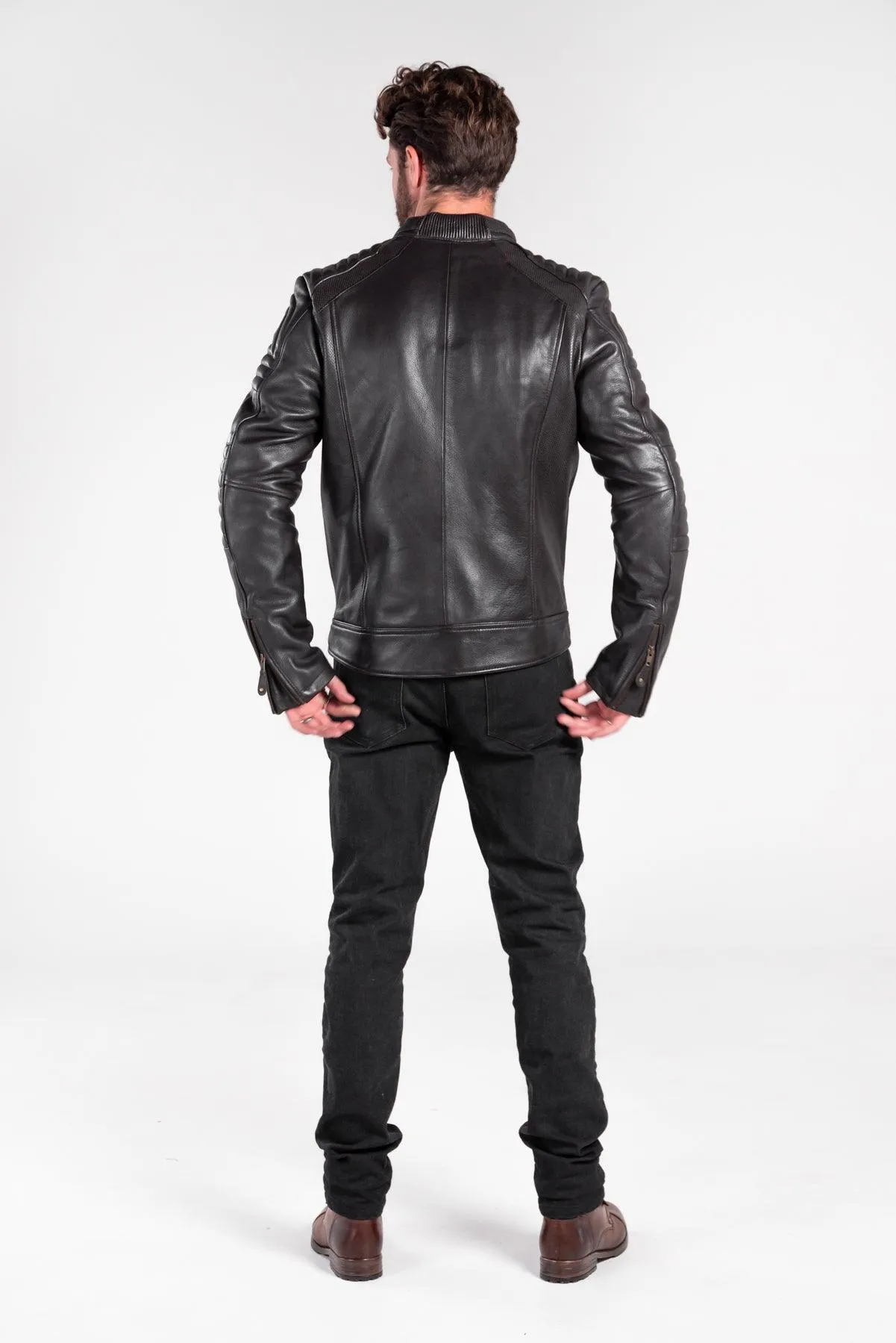 Wakefield Leather Motorcycle Jacket (Armoured)