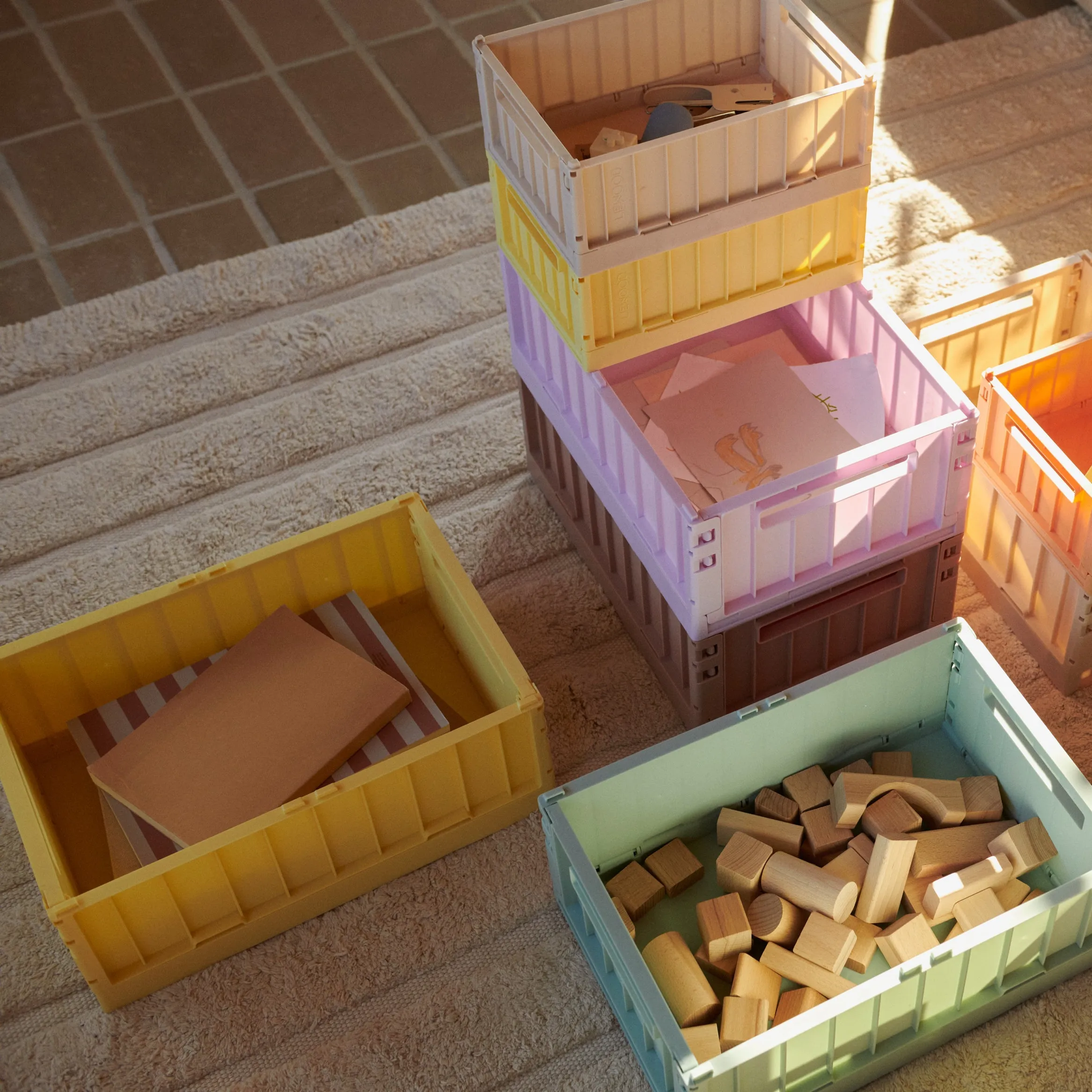 Weston Medium Storage Box (Lemonade)