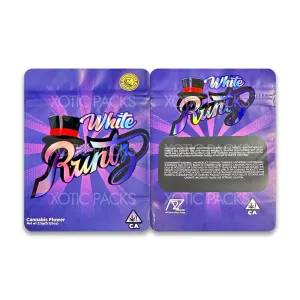White Runtz (Purple Magic) Mylar Bag 3.5 Grams |Ziplock Baggies