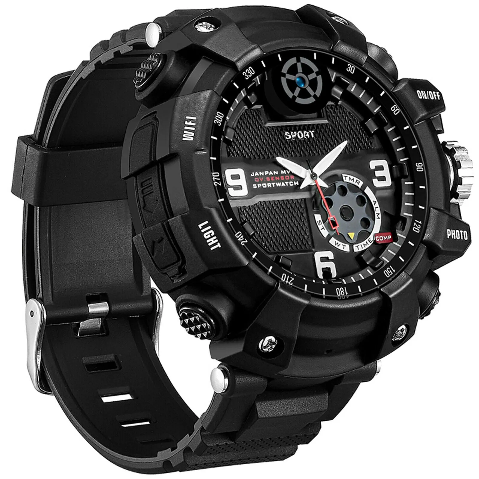 Wi-Fi P2P Sports Wrist Watch Camera App 2.6K HD 32GB Live View Video
