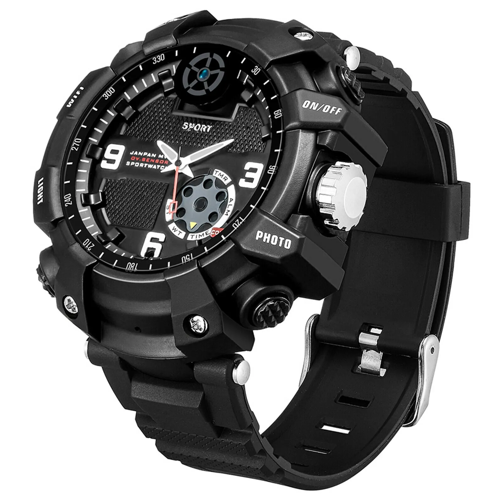 Wi-Fi P2P Sports Wrist Watch Camera App 2.6K HD 32GB Live View Video