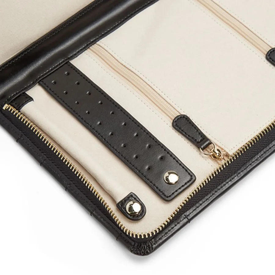 Wolf Caroline Large Jewelry Portfolio - Black