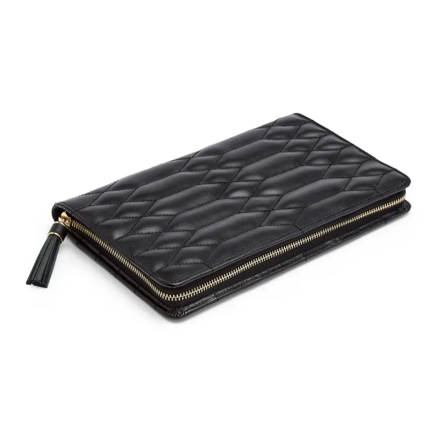Wolf Caroline Large Jewelry Portfolio - Black