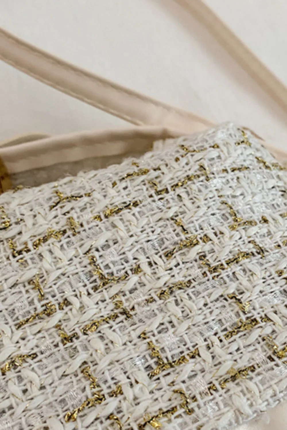 Woven Removable Strap Shoulder Bag