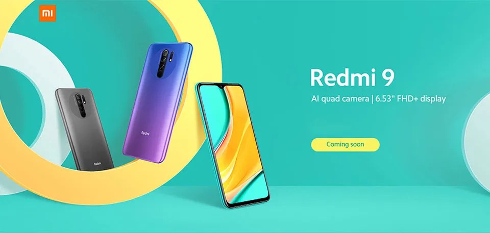 Xiaomi Redmi 9 global rom Smartphone  6.53"" Display 5020mAh Battery Redmi9 Mobile Phone Pink_4 64G
