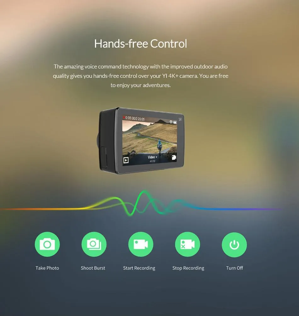 YI 4K  Action Camera with Waterproof Case Kit