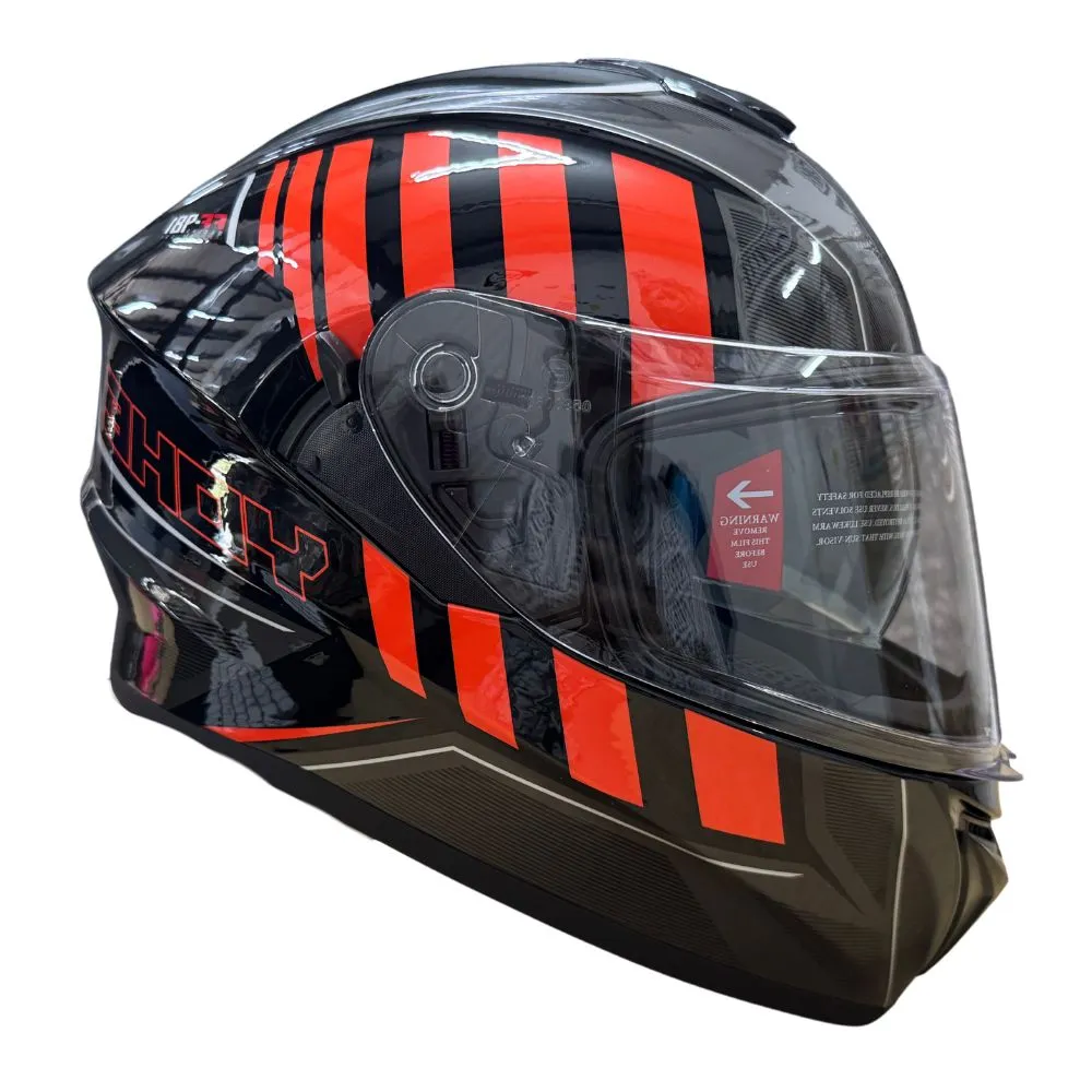 YOHE 981 Shinny Orange/Grey/Black Gloss Helmet