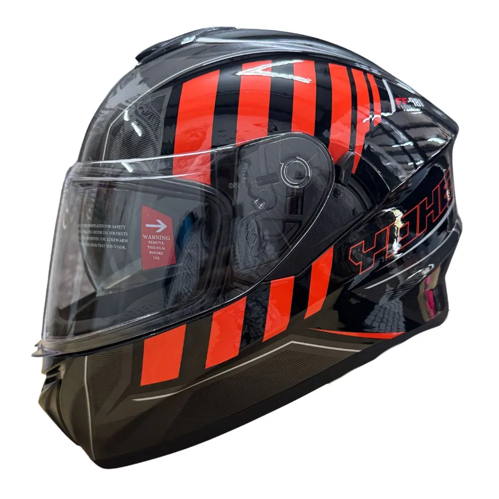 YOHE 981 Shinny Orange/Grey/Black Gloss Helmet