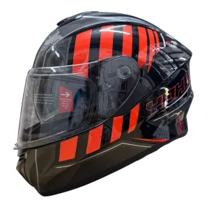 YOHE 981 Shinny Orange/Grey/Black Gloss Helmet