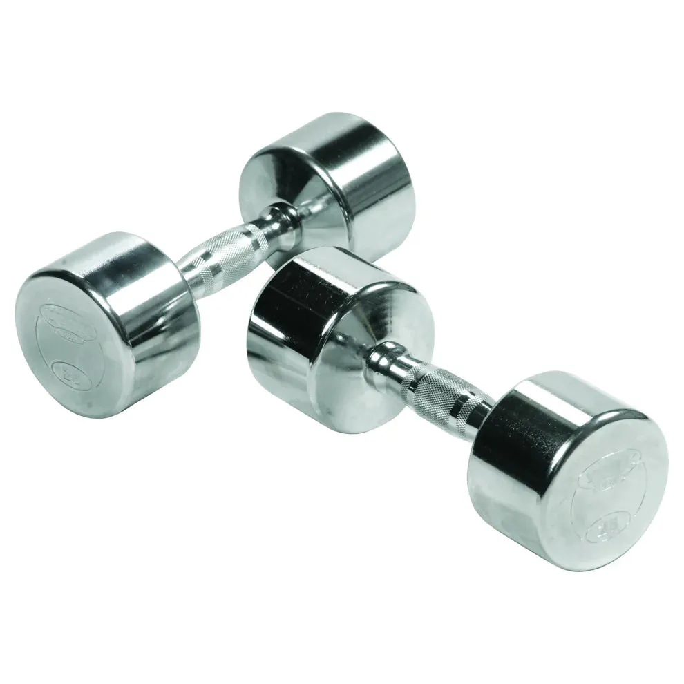 YORK® Chrome Dumbbell 2.5 to 50 lbs
