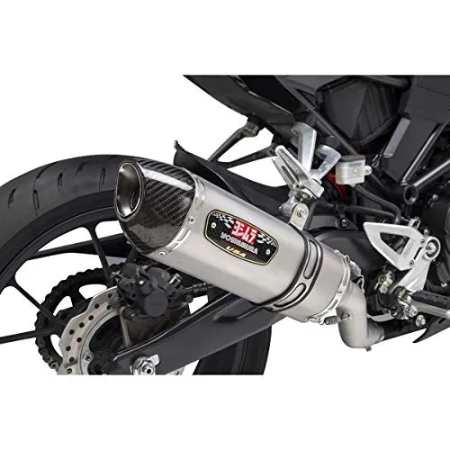 Yoshimura R-77 Slip-On Exhaust (Race/Stainless Steel/Stainless Steel/Carbon Fiber/Works Finish) for 19 Honda CB300R