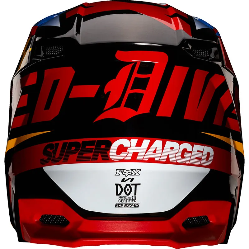 YOUTH V1 CZAR HELMET [BLACK/YELLOW] M