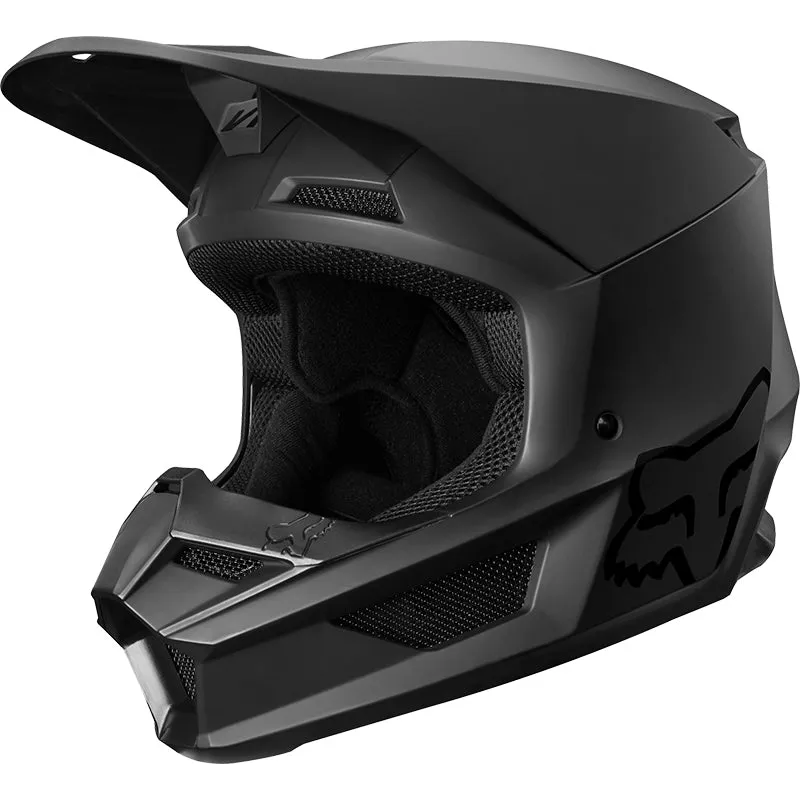 YOUTH V1 MATTE BLACK HELMET ECE [MATTE BLACK] YS