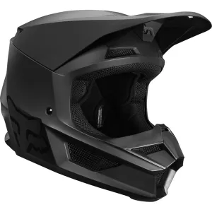 YOUTH V1 MATTE BLACK HELMET ECE [MATTE BLACK] YS