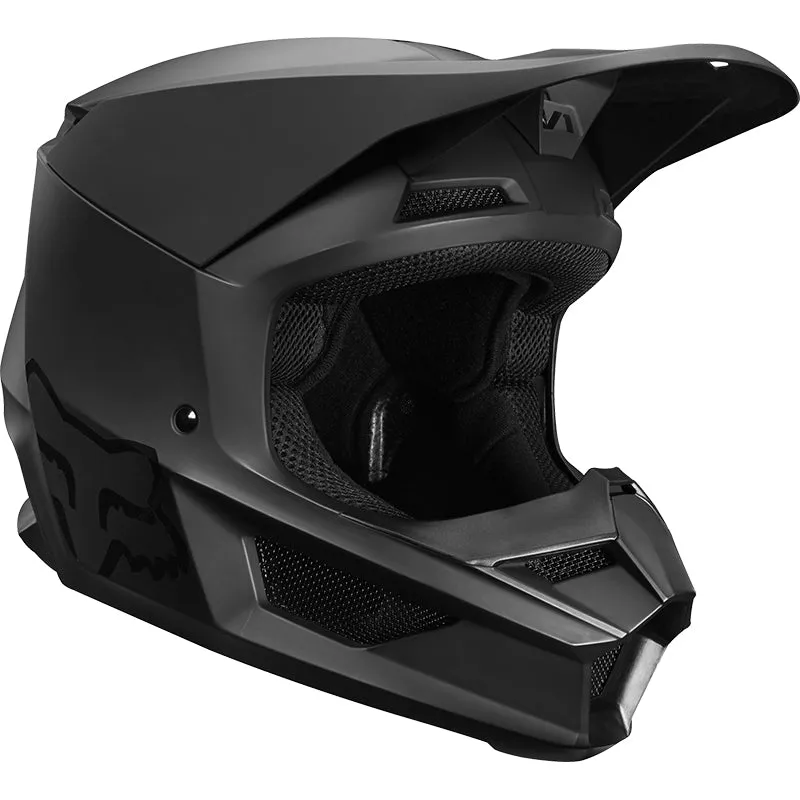 YOUTH V1 MATTE BLACK HELMET ECE [MATTE BLACK] YS