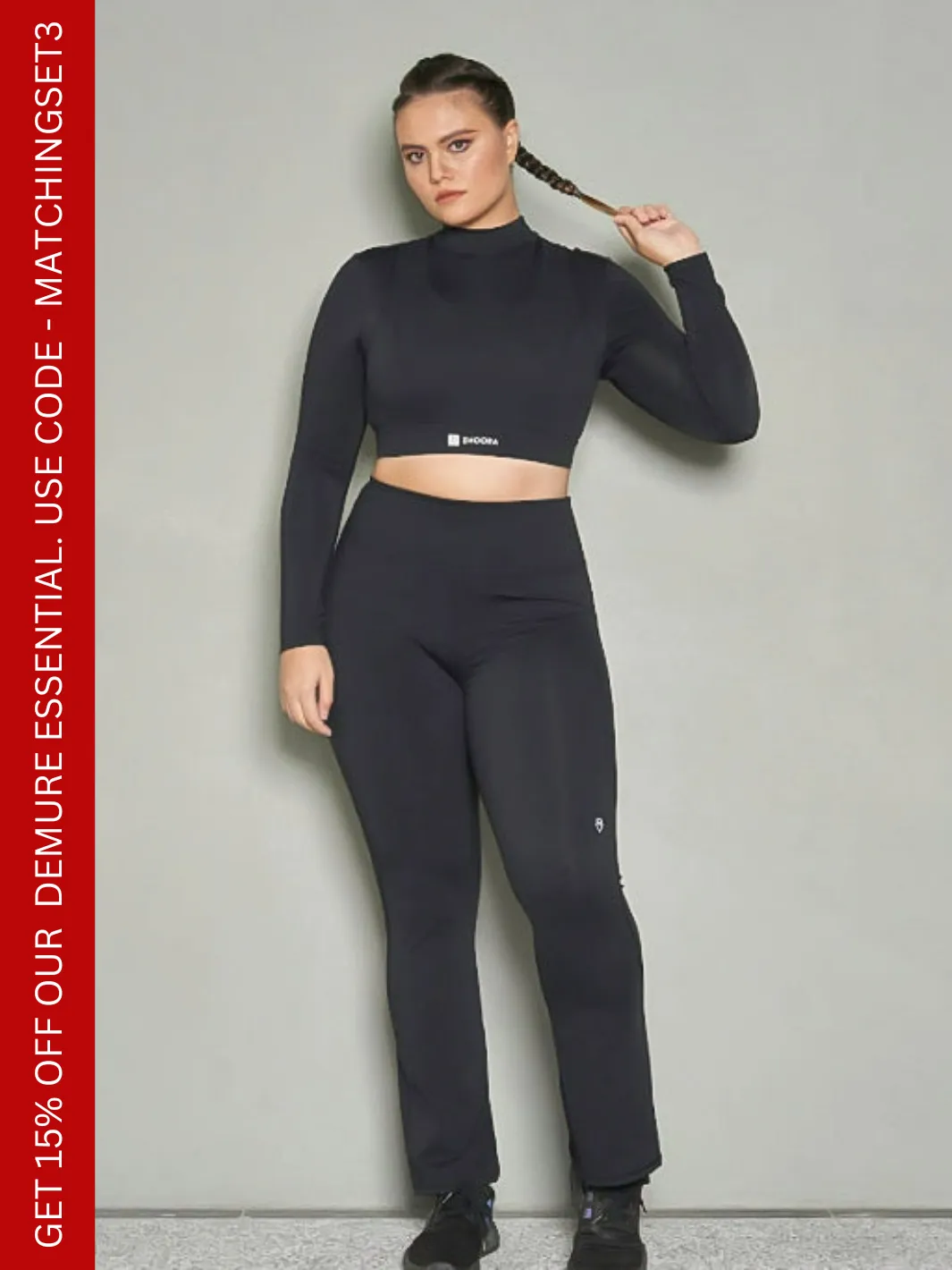 ZHOORA Basic - All Go Bootleg Pants in Coal Black